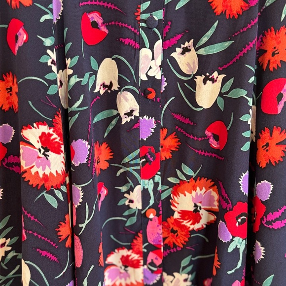 Silk Floral Yumi Kim Midi Dress - Picture 7 of 8